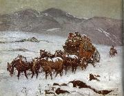 Berninghaus, Oscar Edmund Why the Mail was late oil painting